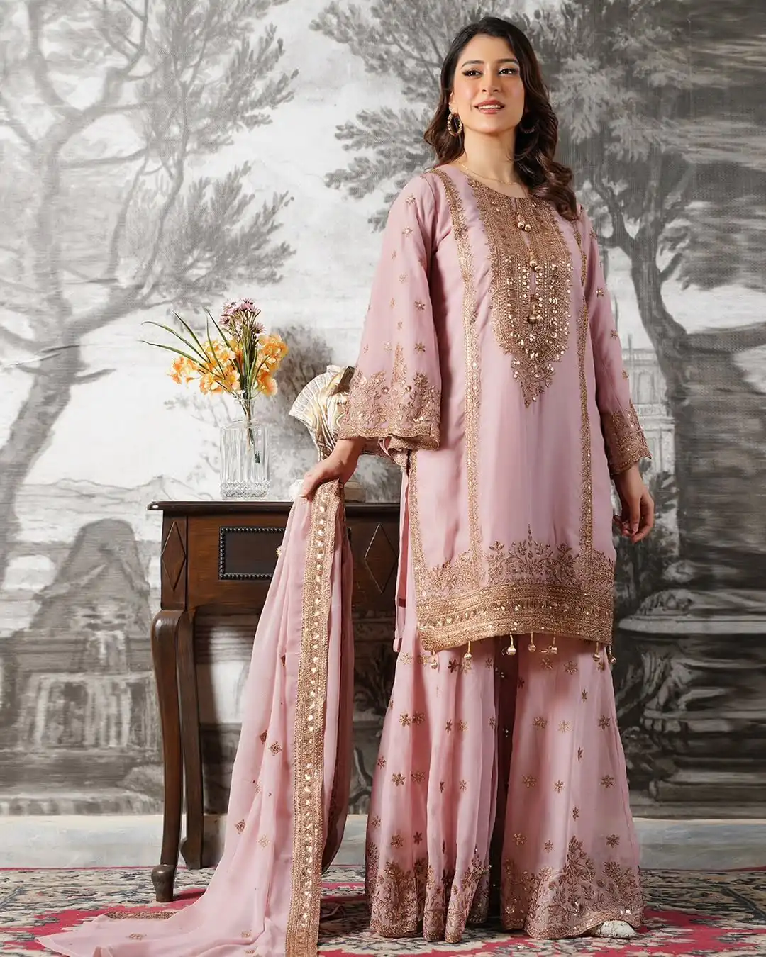 NSR 890 Pink Fendy Silk Salwar Suitwith Embroidery Work & Lace Work. Now at just ₹2399. Delivery 4-6 Working Days. Shop now. | Jump Suits, Salwar suit, Casual Suits, Creative suits, Designer Suits, Palazzo Suits, Party Wear Suits, Patiala Suits, Straight Suits