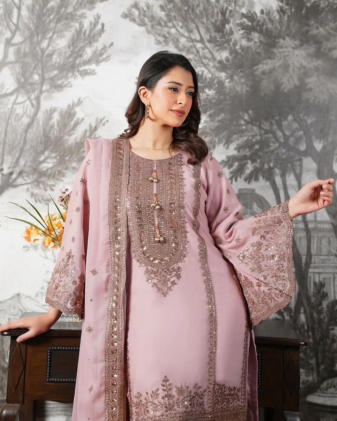 NSR 890 Pink Fendy Silk Salwar Suitwith Embroidery Work & Lace Work. Now at just ₹2399. Delivery 4-6 Working Days. Shop now. | Jump Suits, Salwar suit, Casual Suits, Creative suits, Designer Suits, Palazzo Suits, Party Wear Suits, Patiala Suits, Straight Suits
