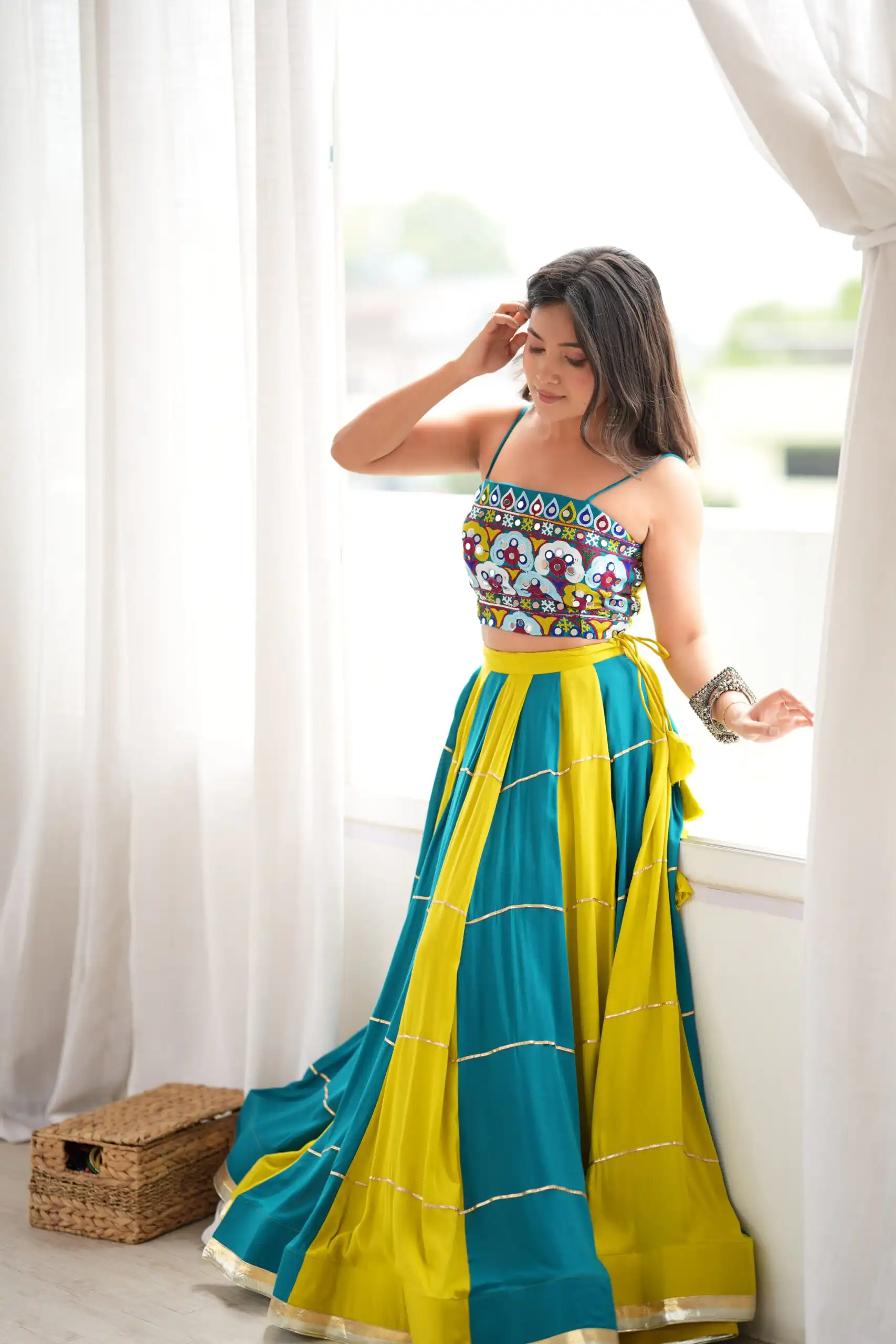 SP 97 Blue Color Rayon Embroidery Work & Cowrie Work Lehenga Choli . Grab it for ₹2399. Delivery 4-6 Working Days. Shop now. | Lehenga, Bollywood Lehenga, Creative Lehenga, Designer Lehenga, Embroidered Lehenga, Party Wear Lehenga