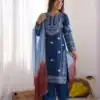 NSR 888 Blue Rayon Salwar Suit with Embroidery Work & Thread Embroidery. Best Price ₹2199. Delivery 4-6 Working Days. Shop now. | Jump Suits, Salwar suit, Casual Suits, Creative suits, Designer Suits, Palazzo Suits, Party Wear Suits, Patiala Suits, Straight Suits