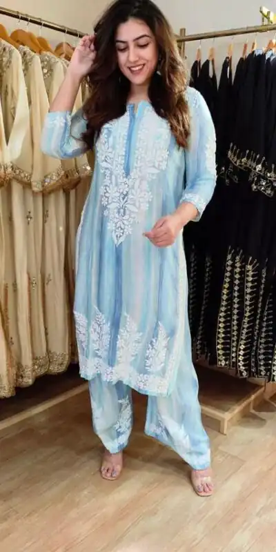 BE 460 Blue Rayon Salwar Suit with Embroidery Work & Thread Embroidery. Best Price ₹2099. Delivery 4-6 Working Days. Shop now. | Jump Suits, Salwar suit, Casual Suits, Creative suits, Designer Suits, Palazzo Suits, Party Wear Suits, Patiala Suits, Straight Suits