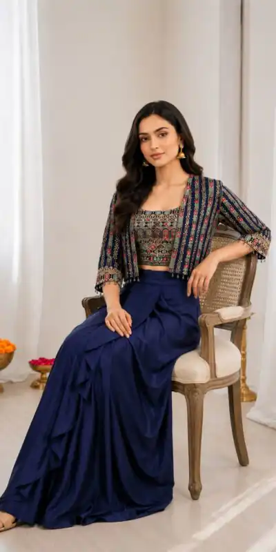 BB 83 Navy Blue Chinon Silk Sequence Work Lehenga Choli Perfect for Wedding, Party, Ganesh Chaturthi, Baby Shower, Makar Affordable Price ₹2399. /- | Lehenga, Bollywood Lehenga, Creative Lehenga, Designer Lehenga, Embroidered Lehenga, Party Wear Lehenga