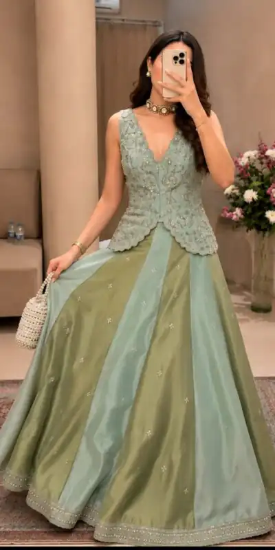 BB 84 Pista Shiny Chinon Silk Sequence Work Lehenga Choli Perfect for Wedding, Party, Ganesh Chaturthi, Baby Shower, Makar Affordable Price ₹2899. /- | Lehenga, Bollywood Lehenga, Creative Lehenga, Designer Lehenga, Embroidered Lehenga, Party Wear Lehenga