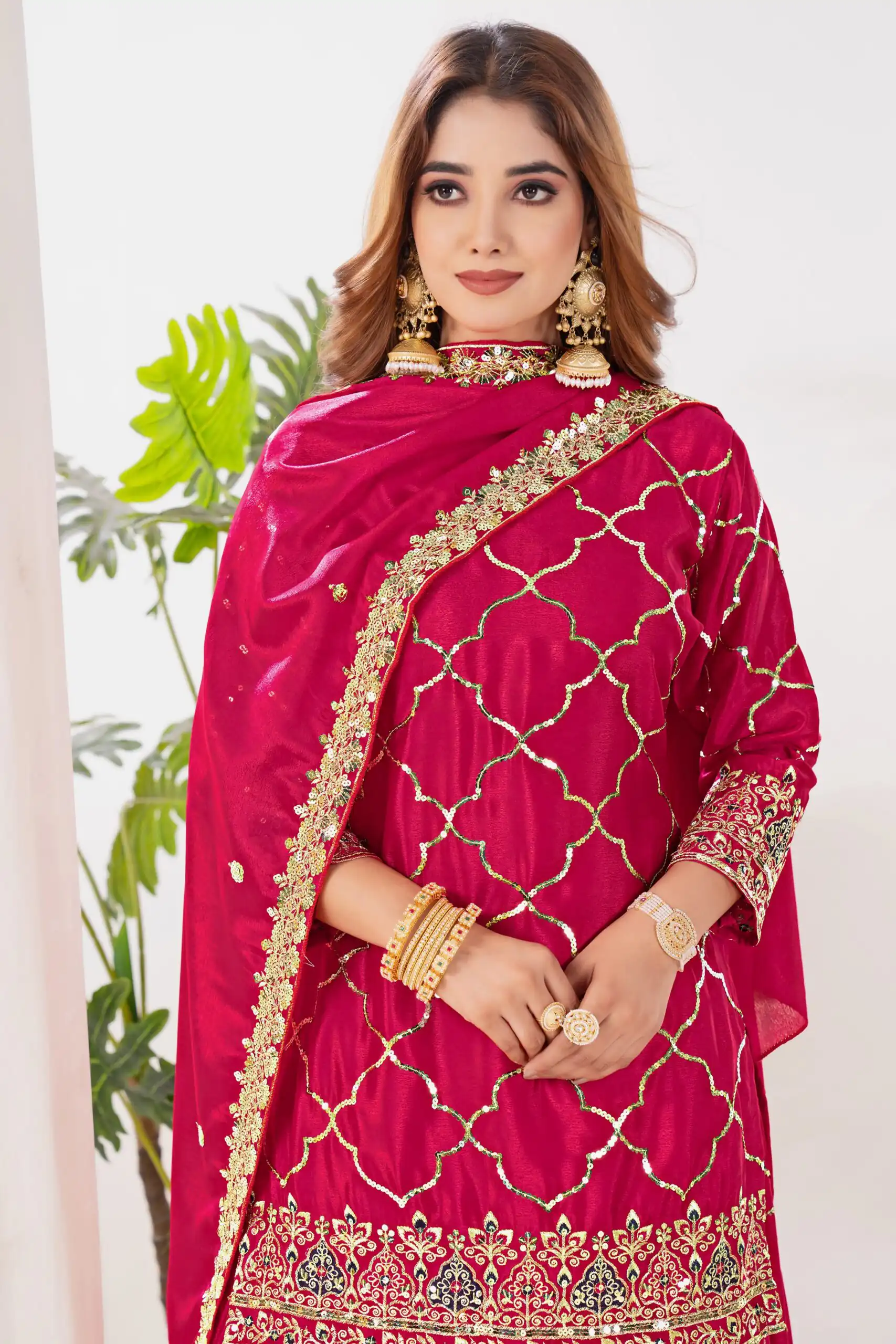 ND 5017 Pink Color Chinon Silk Salwar Suit with Embroidery Work. Online Get it for ₹2319. Delivery 4-6 Working Days. Shop now. | Jump Suits, Salwar suit, Casual Suits, Creative suits, Designer Suits, Palazzo Suits, Party Wear Suits, Patiala Suits, Straight Suits