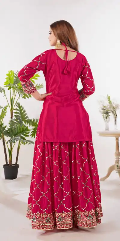 ND 5017 Pink Color Chinon Silk Salwar Suit with Embroidery Work. Online Get it for ₹2319. Delivery 4-6 Working Days. Shop now. | Jump Suits, Salwar suit, Casual Suits, Creative suits, Designer Suits, Palazzo Suits, Party Wear Suits, Patiala Suits, Straight Suits