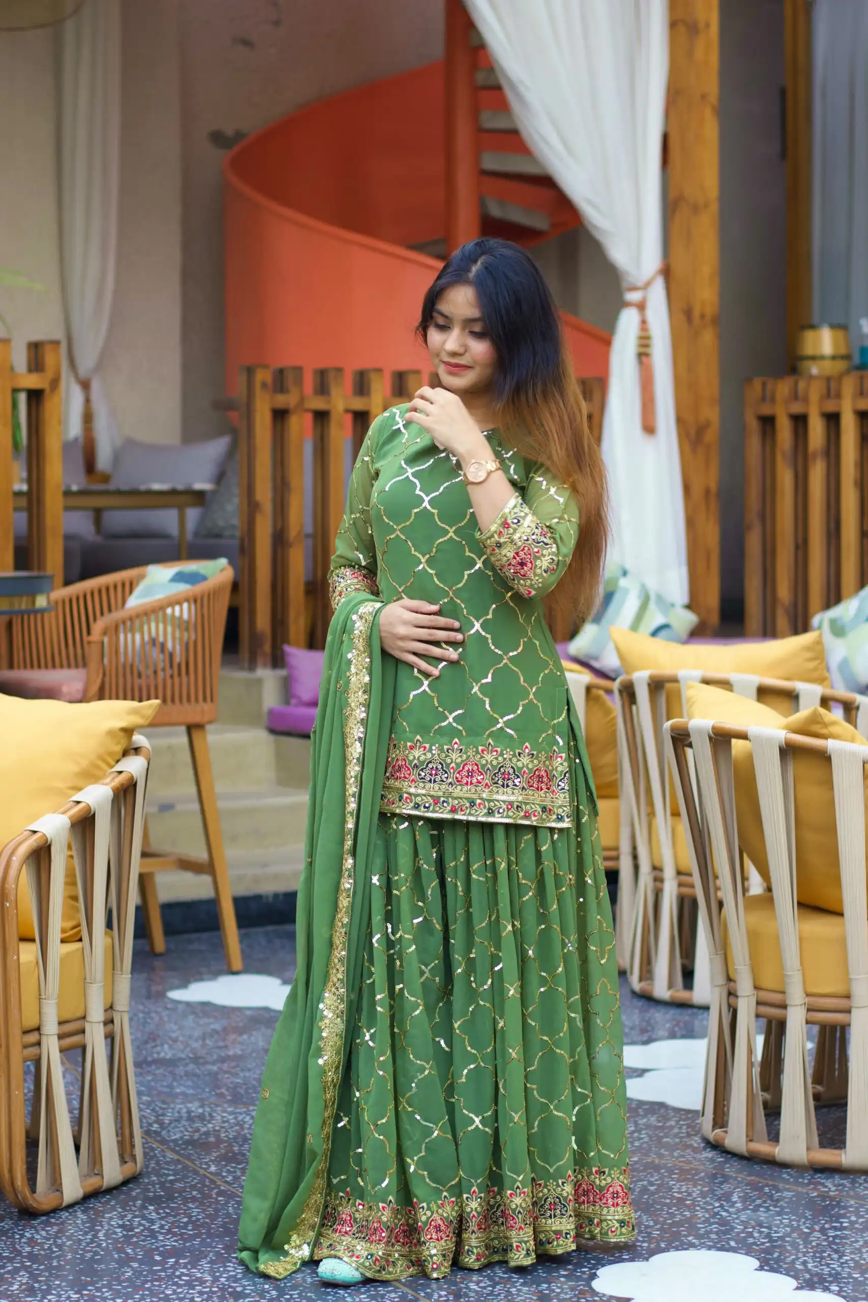 ND 5017 Pista Color Chinon Silk Salwar Suit with Embroidery Work. Online Get it for ₹2319. Delivery 4-6 Working Days. Shop now. | Jump Suits, Salwar suit, Casual Suits, Creative suits, Designer Suits, Palazzo Suits, Party Wear Suits, Patiala Suits, Straight Suits