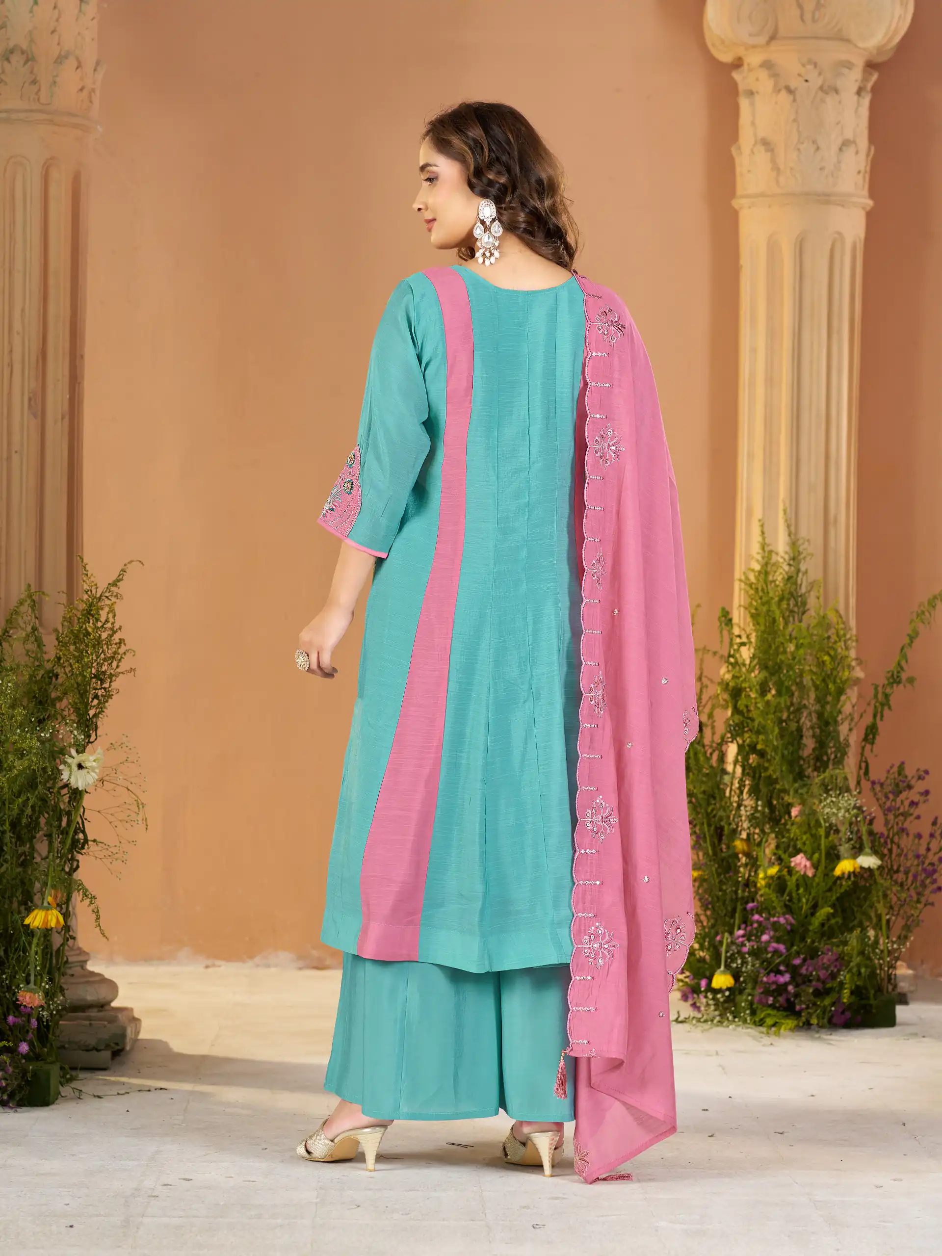 DIVA 186 Blue Mal Chanderi Salwar Suit Perfect for Wedding, Party, Baisakhi, Housewarming, Sangeet – Introductory Price ₹2899. Delivery 4-6 Working D | Jump Suits, Salwar suit, Casual Suits, Creative suits, Designer Suits, Palazzo Suits, Party Wear Suits, Patiala Suits, Straight Suits