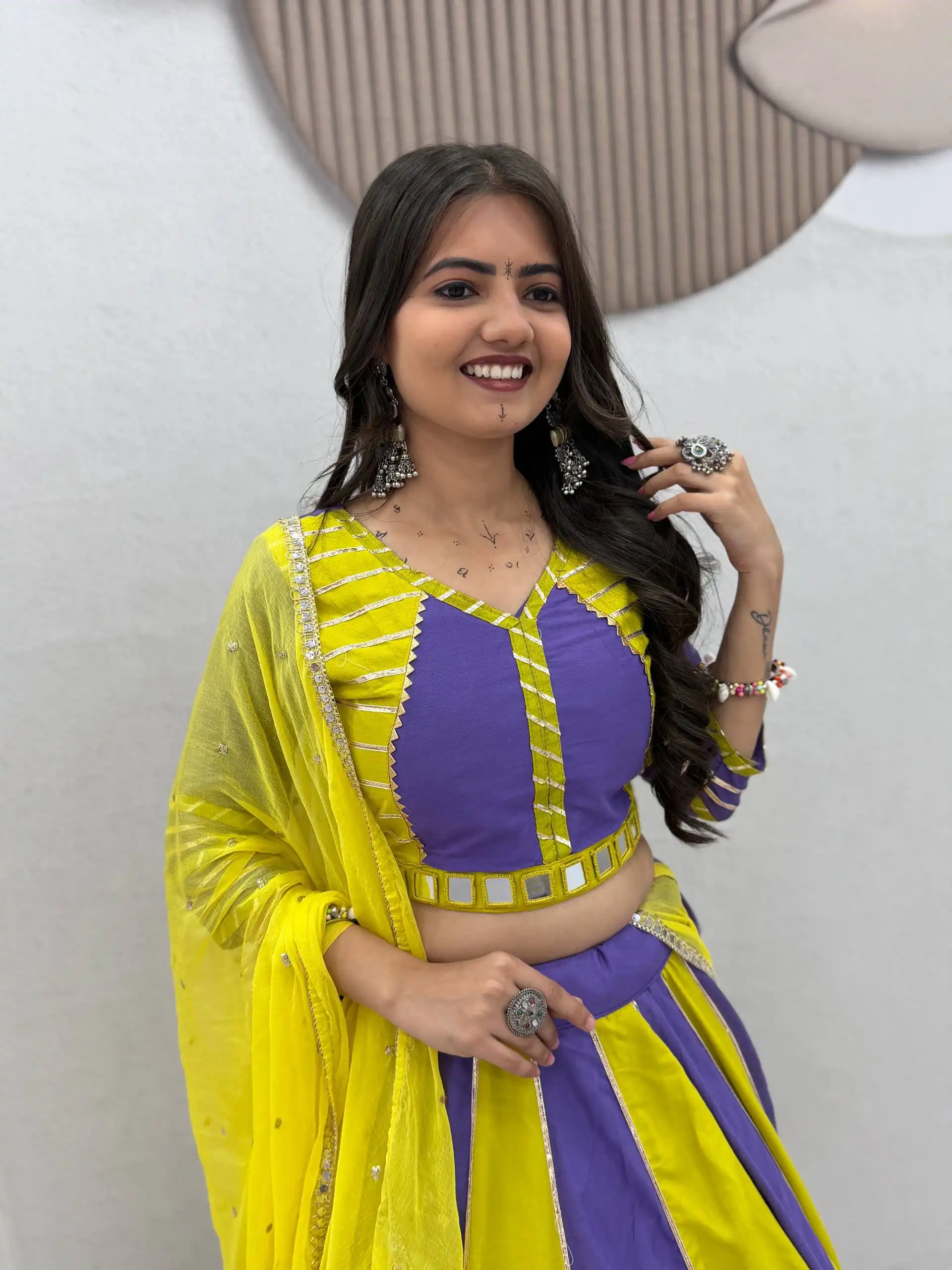 PC 589 Lavender in Pure Cotton Mirror Work & Gamthi Work Lehenga Choli . Exclusive Offer ₹2199. Delivery 4-6 Working Days. Shop now. | Lehenga, Bollywood Lehenga, Creative Lehenga, Designer Lehenga, Embroidered Lehenga, Party Wear Lehenga