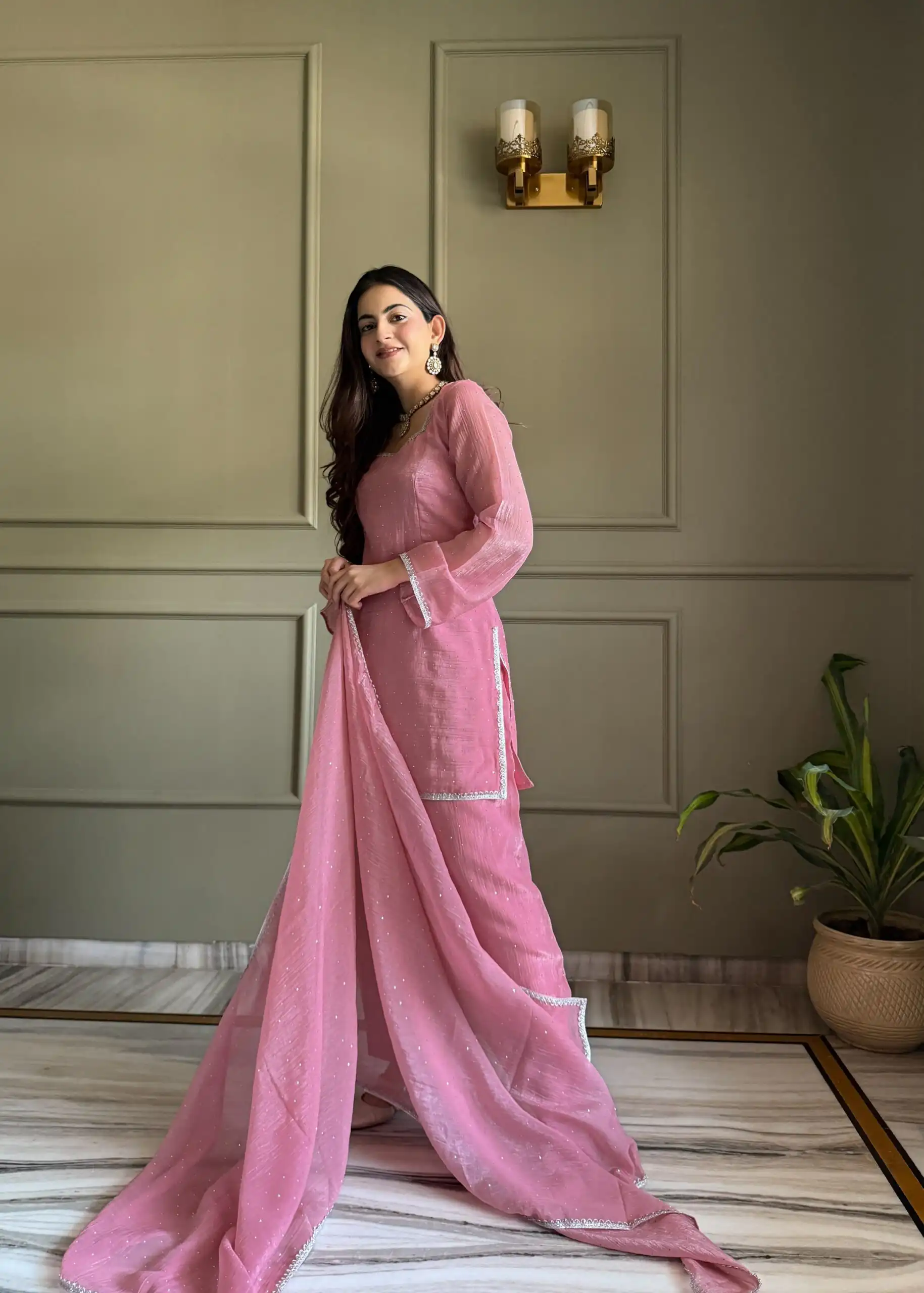 KB 297 Pink Crunchy Silk Salwar Suit with Embroidery Work. Wedding, Party, Festive, Events Best Price ₹2029. Delivery 4-6 Working Days. Shop now. | Jump Suits, Salwar suit, Casual Suits, Creative suits, Designer Suits, Palazzo Suits, Party Wear Suits, Patiala Suits, Straight Suits