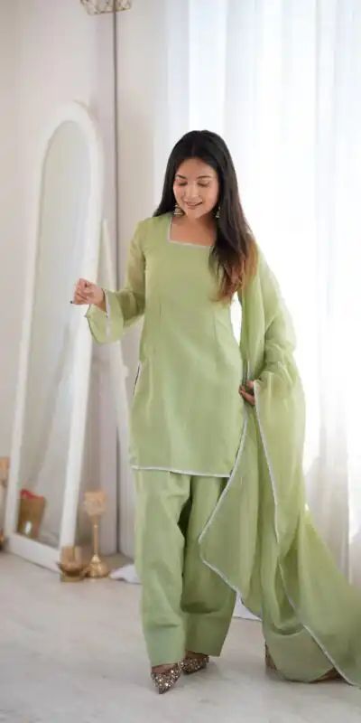 KB 297 Pista Crunchy Silk Salwar Suit with Embroidery Work. Wedding, Party, Festive, Events Best Price ₹2029. Delivery 4-6 Working Days. Shop now. | Jump Suits, Salwar suit, Casual Suits, Creative suits, Designer Suits, Palazzo Suits, Party Wear Suits, Patiala Suits, Straight Suits