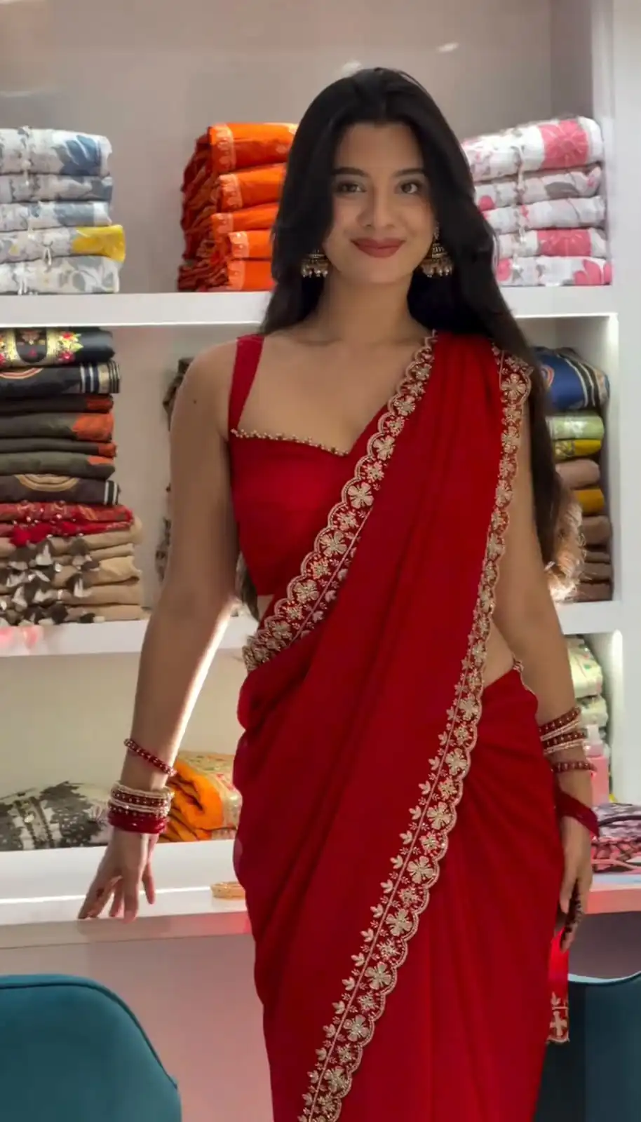  KD 649 Red Color Faux Georgette Embroidery Sequins Work Saree Casual, Wedding, Festive, Events . Expected Delivery  4-6 Working Days @1999/- only                                                                                | Sarees, Bollywood Sarees, Creative Sarees, Designer Sarees, Embroidered Sarees, Ethnic Saree, Modern Digital sarees, Party Wear Sarees