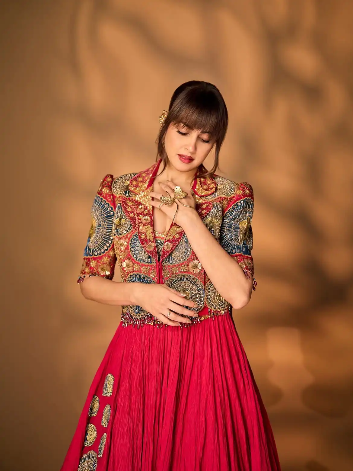BB 100 Red Rangoli Crush Silk Lehenga Choli with Sequins Work & Embroidery Work. Affordable Price ₹2999. Delivery 4-6 Working Days. Shop now. | Lehenga, Bollywood Lehenga, Creative Lehenga, Designer Lehenga, Embroidered Lehenga, Party Wear Lehenga