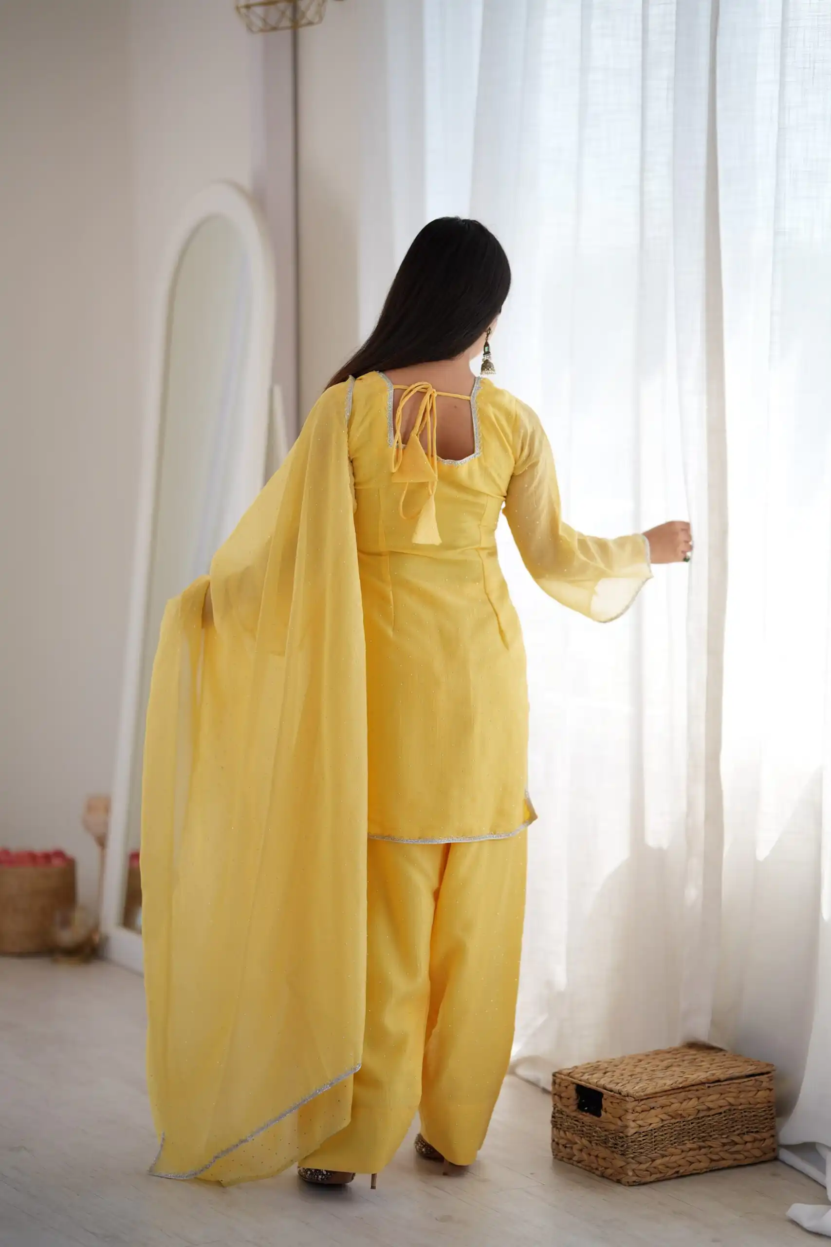 KB 297 Yellow Crunchy Silk Salwar Suit with Embroidery Work. Wedding, Party, Festive, Events Best Price ₹2029. Delivery 4-6 Working Days. Shop now. | Jump Suits, Salwar suit, Casual Suits, Creative suits, Designer Suits, Palazzo Suits, Party Wear Suits, Patiala Suits, Straight Suits