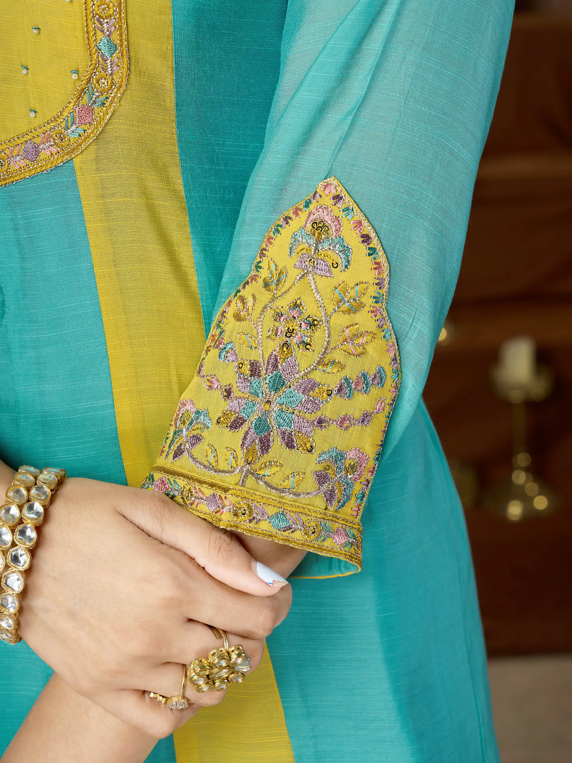 DIVA 183 Blue Brown Mal Chanderi Salwar Suit Perfect for Wedding, Party, Baisakhi, Housewarming, Sangeet – Introductory Price ₹2799. Delivery 4-6 Working D | Jump Suits, Salwar suit, Casual Suits, Creative suits, Designer Suits, Palazzo Suits, Party Wear Suits, Patiala Suits, Straight Suits