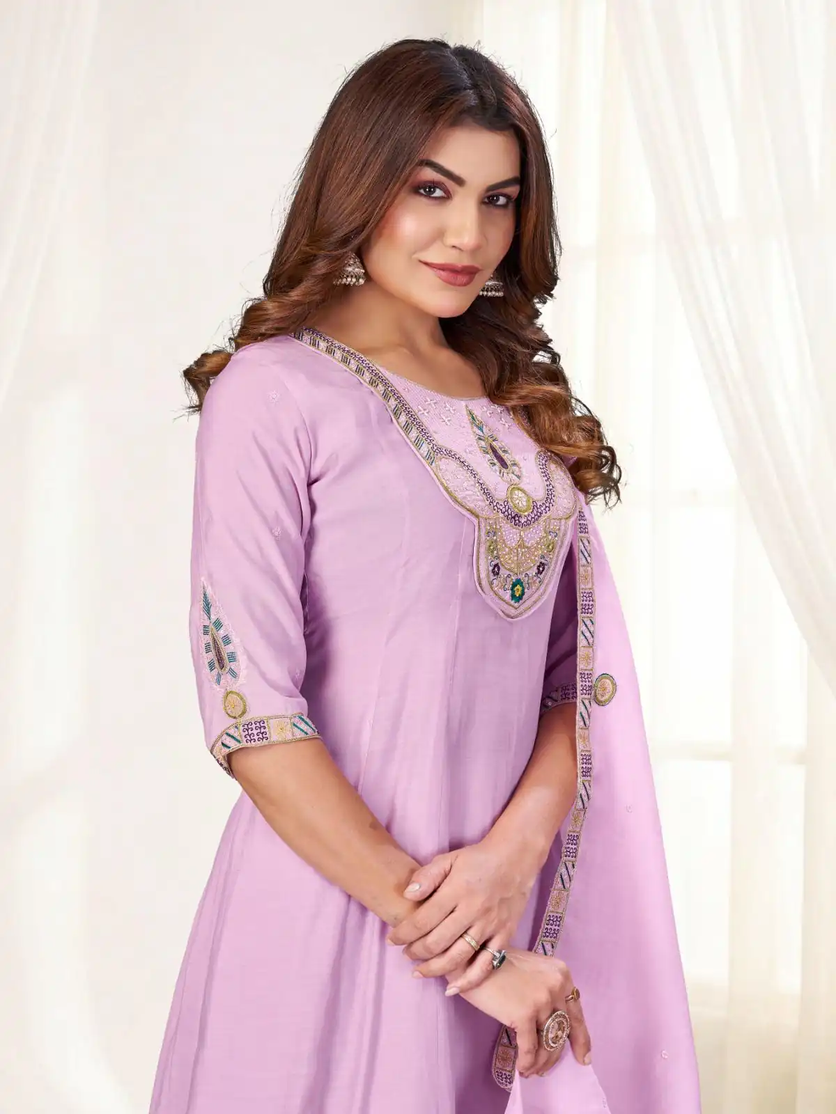DIVA 171 Lavender Mal Chanderi Salwar Suit Perfect for Wedding, Party, Baisakhi, Housewarming, Sangeet – Introductory Price ₹2449. Delivery 4-6 Working D | Jump Suits, Salwar suit, Casual Suits, Creative suits, Designer Suits, Palazzo Suits, Party Wear Suits, Patiala Suits, Straight Suits
