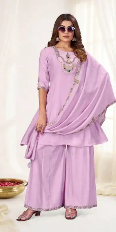 DIVA 171 Lavender Mal Chanderi Salwar Suit Perfect for Wedding, Party, Baisakhi, Housewarming, Sangeet – Introductory Price ₹2449. Delivery 4-6 Working D | Jump Suits, Salwar suit, Casual Suits, Creative suits, Designer Suits, Palazzo Suits, Party Wear Suits, Patiala Suits, Straight Suits