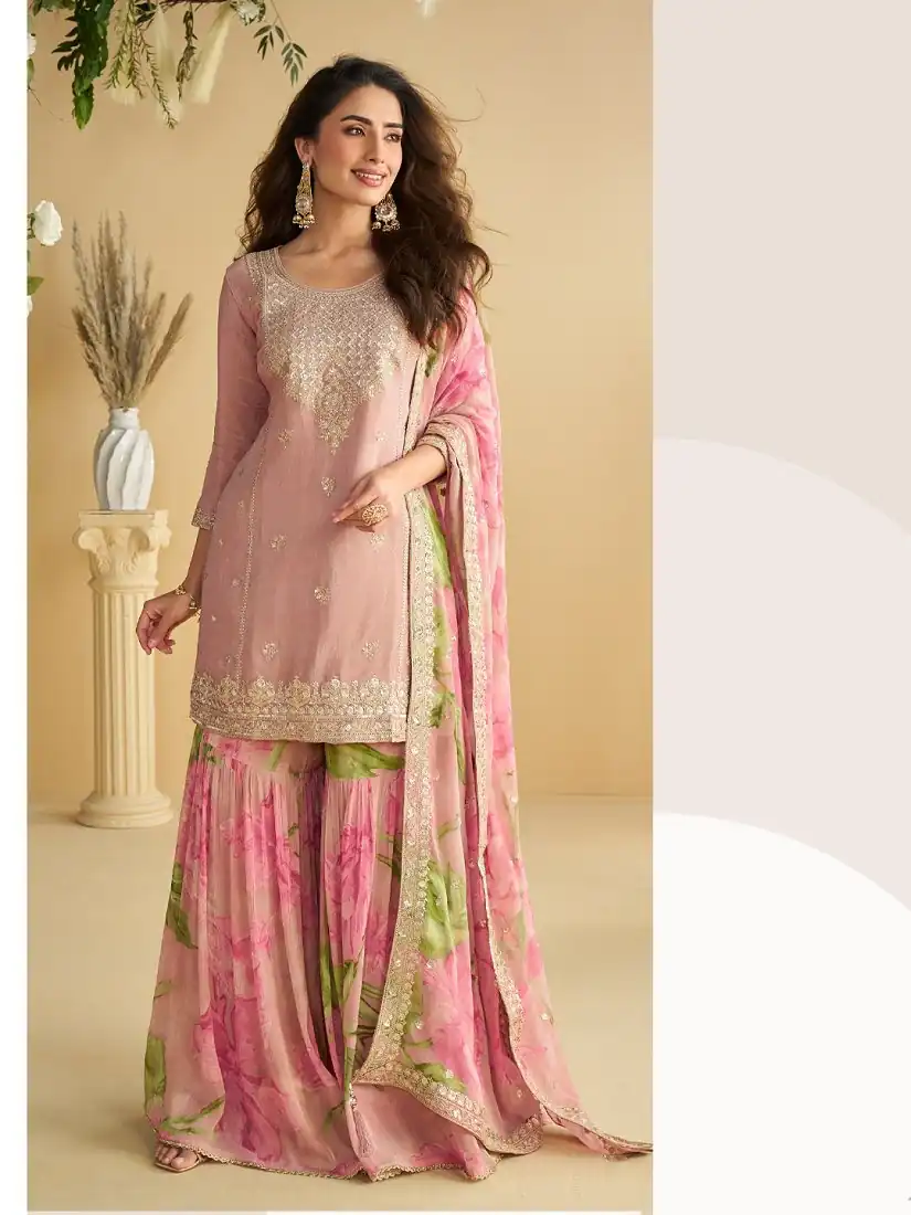 FC 10071 Pink Chinon Silk Salwar Suit with Embroidery Work & Sequins Work. Get it for ₹3049. Delivery 4-6 Working Days. Shop now. | Jump Suits, Salwar suit, Casual Suits, Creative suits, Designer Suits, Palazzo Suits, Party Wear Suits, Patiala Suits, Straight Suits