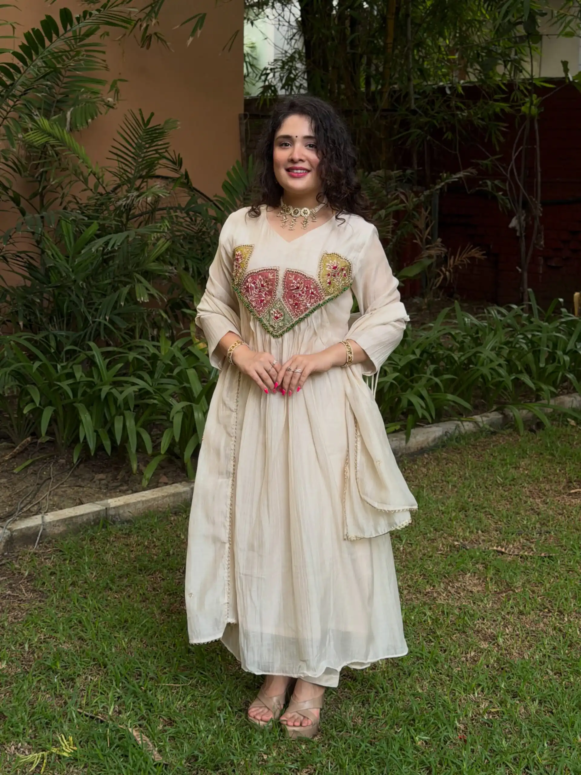 WW 1288 White Mal Chanderi Salwar Suit Perfect for Wedding, Party, Baisakhi, Housewarming, Sangeet – Introductory Price ₹2399. Delivery 4-6 Working D | Jump Suits, Salwar suit, Casual Suits, Creative suits, Designer Suits, Palazzo Suits, Party Wear Suits, Patiala Suits, Straight Suits