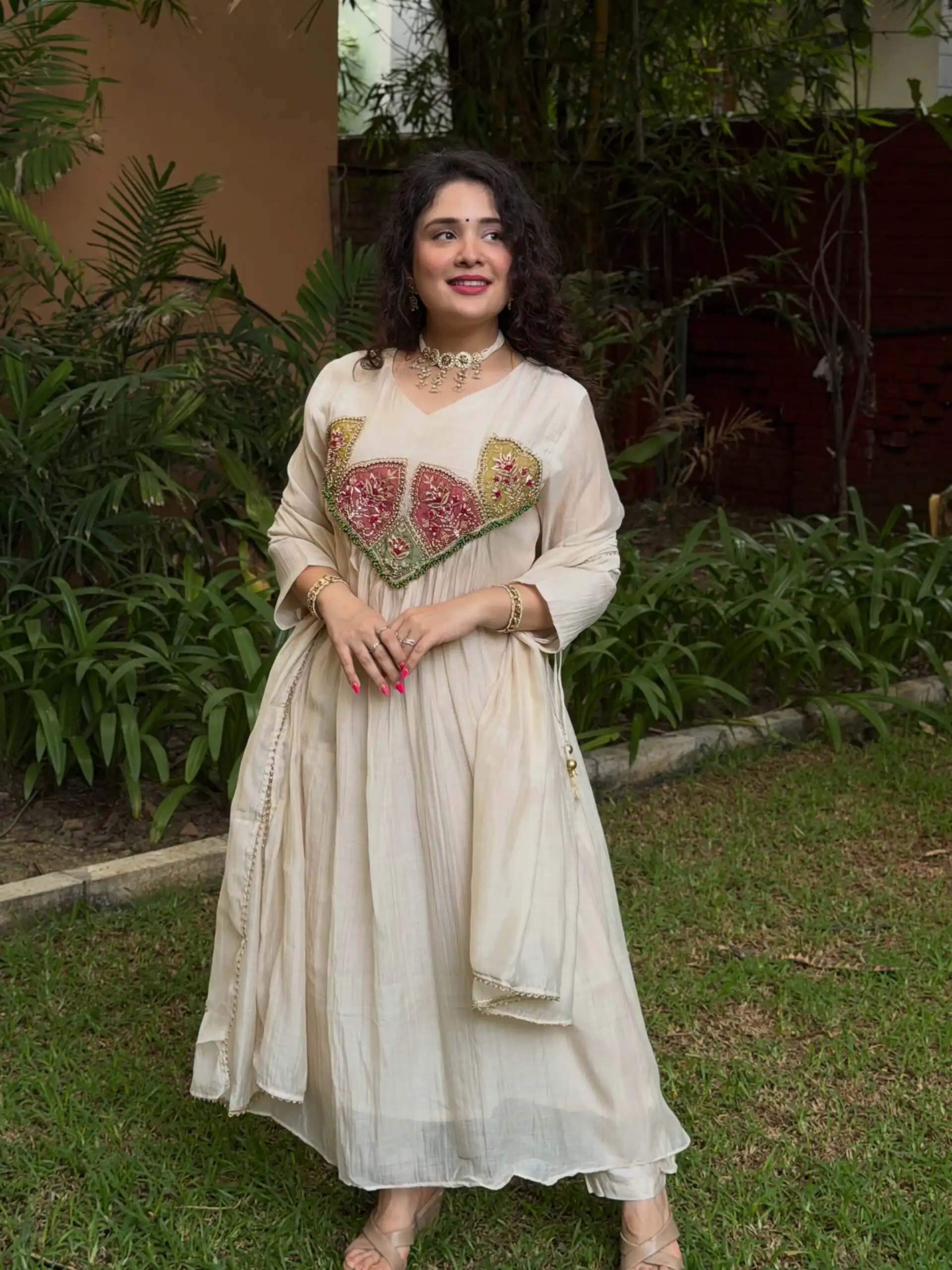 WW 1288 White Mal Chanderi Salwar Suit Perfect for Wedding, Party, Baisakhi, Housewarming, Sangeet – Introductory Price ₹2399. Delivery 4-6 Working D | Jump Suits, Salwar suit, Casual Suits, Creative suits, Designer Suits, Palazzo Suits, Party Wear Suits, Patiala Suits, Straight Suits