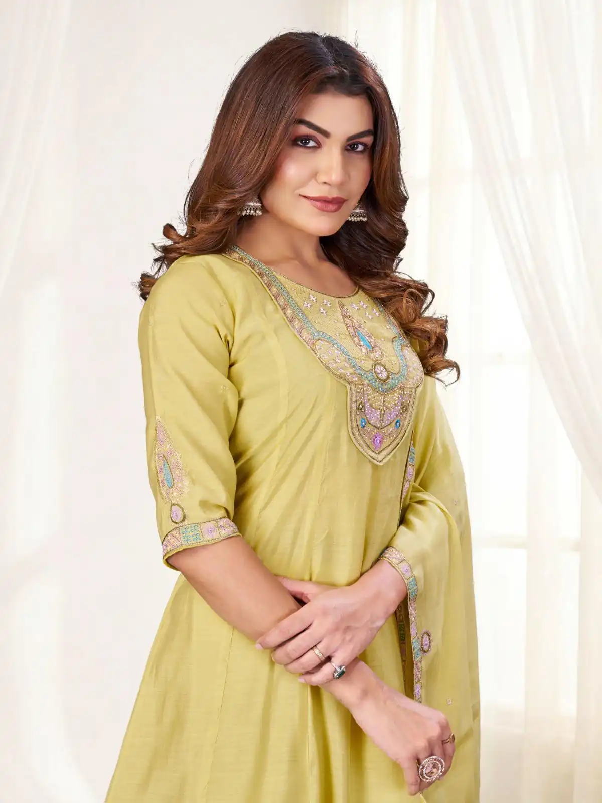 DIVA 171 Yellow Mal Chanderi Salwar Suit Perfect for Wedding, Party, Baisakhi, Housewarming, Sangeet – Introductory Price ₹2449. Delivery 4-6 Working D | Jump Suits, Salwar suit, Casual Suits, Creative suits, Designer Suits, Palazzo Suits, Party Wear Suits, Patiala Suits, Straight Suits