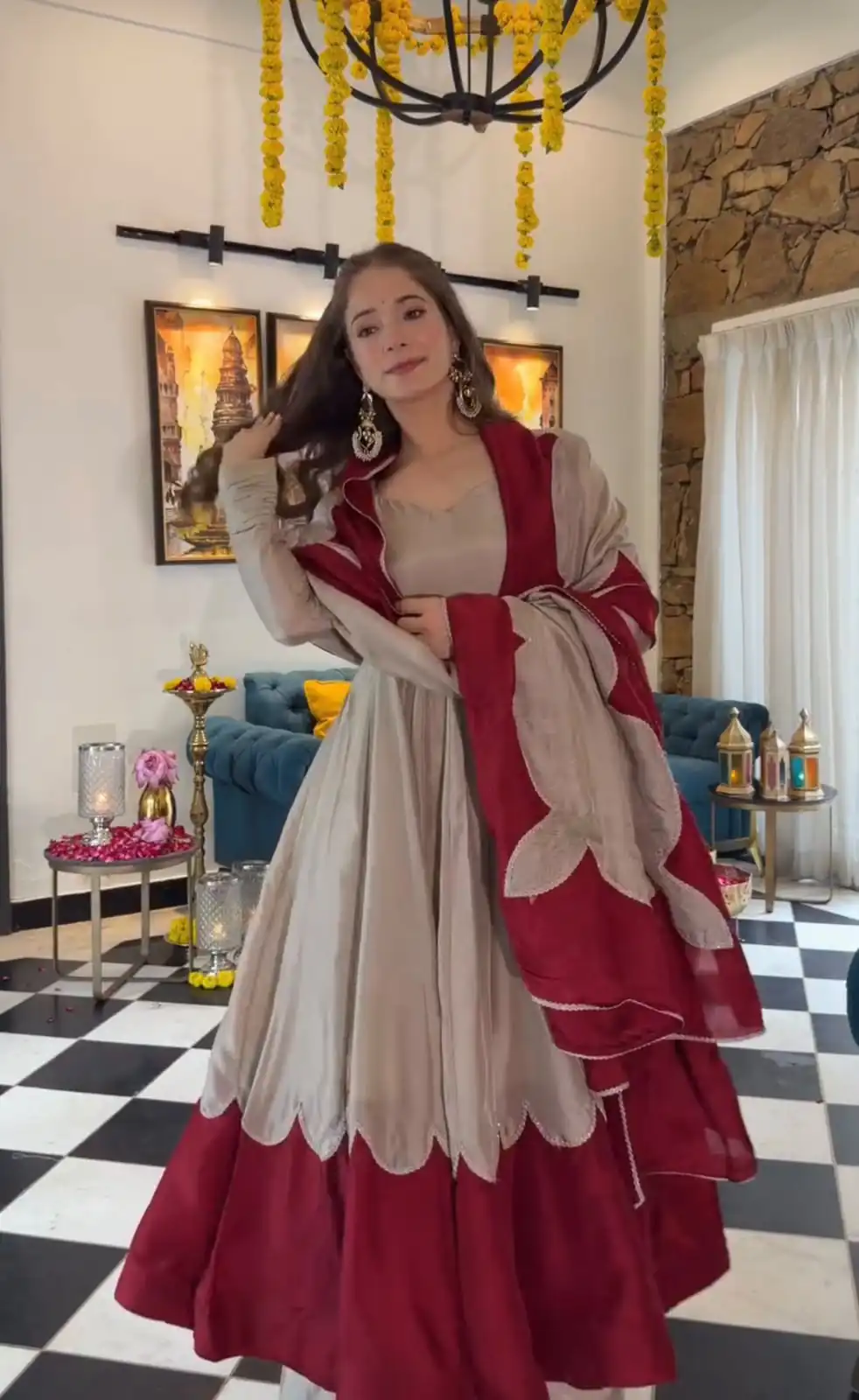 AD 249 Off White Roman Silk Gown with Mirror Work & Embroidery Work. Special Price ₹2999. Delivery 4-6 Working Days. Shop now. | Gowns, Bollywood Gowns, Creative Gowns, Designer Gowns, Embroidered Gowns, Party Wear Gowns
