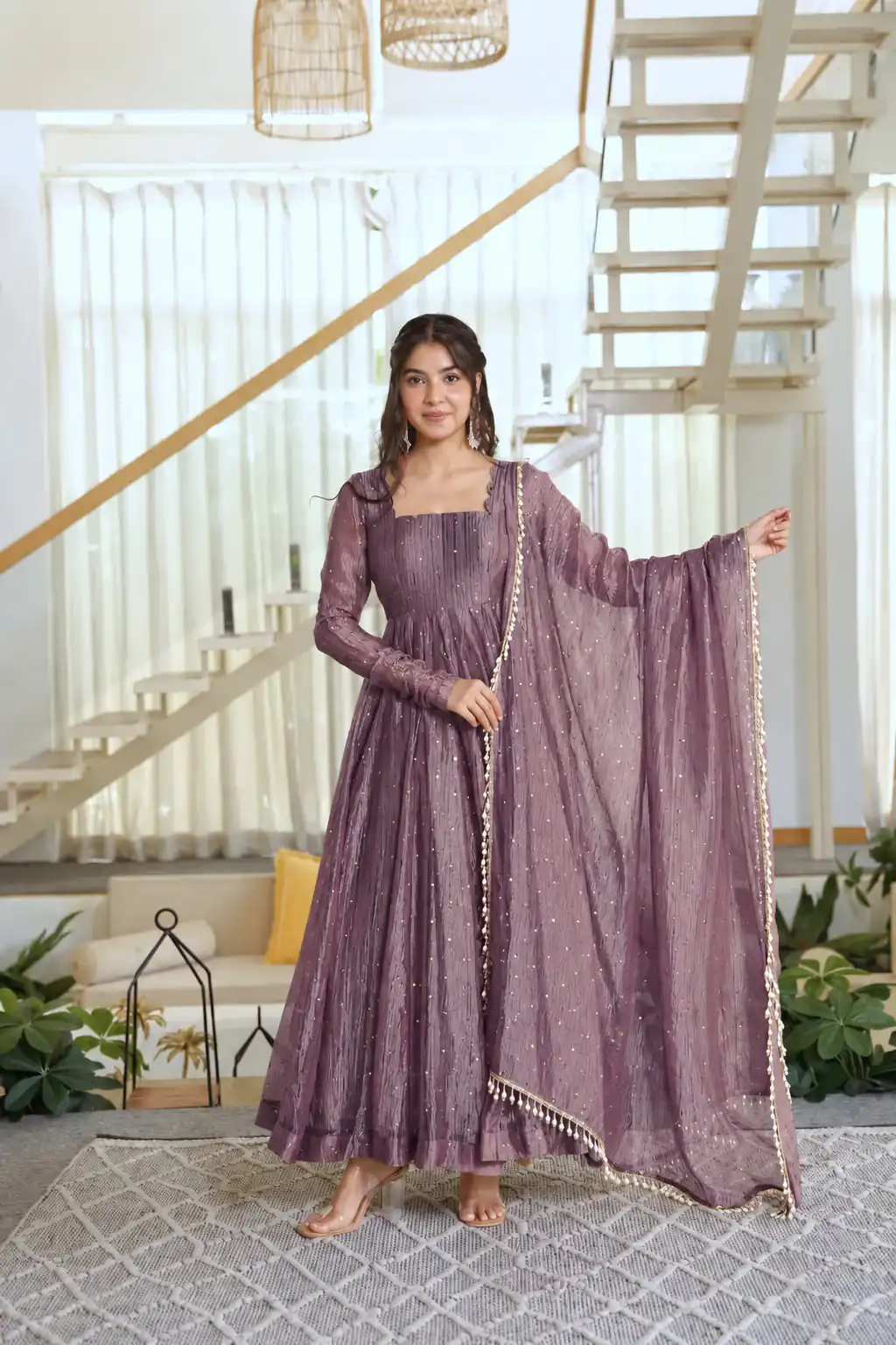 KD 1641 Lavender in Salsa Silk Embroidery Work & Sequins Work Gown . Get it for ₹2899. Delivery 4-6 Working Days. Online Shop now. | Gowns, Bollywood Gowns, Creative Gowns, Designer Gowns, Embroidered Gowns, Party Wear Gowns