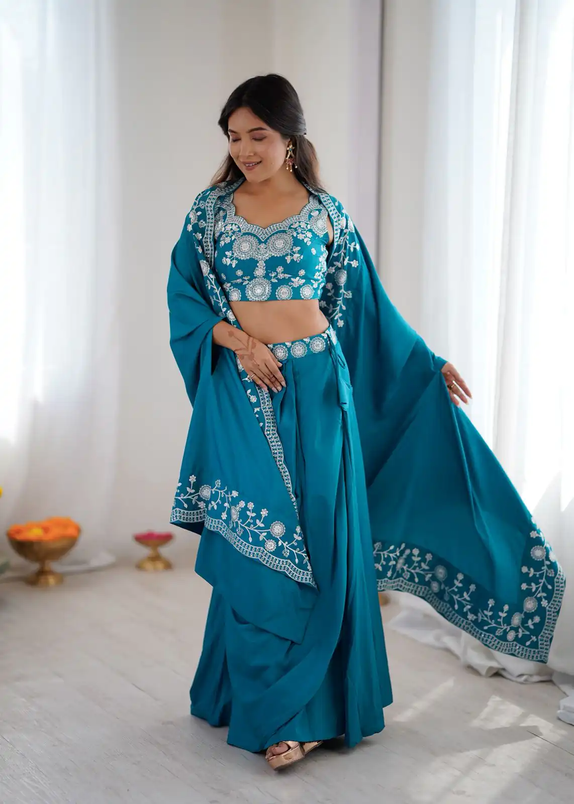 BB 65 Blue in Color Natural Crepe Embroidery Work Salwar Suit . Affordable Price ₹2199. Delivery 4-6 Working Days. Shop now. | Jump Suits, Salwar suit, Casual Suits, Creative suits, Designer Suits, Palazzo Suits, Party Wear Suits, Patiala Suits, Straight Suits