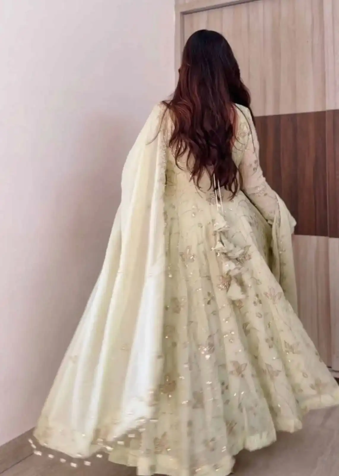 SRK 5374 Off White Fendy Silk Gown with Embroidery Work & Sequins Work. Special Price ₹2399. Delivery 4-6 Working Days. Shop now. | Gowns, Bollywood Gowns, Creative Gowns, Designer Gowns, Embroidered Gowns, Party Wear Gowns