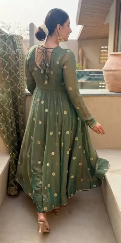 MD 3086 Pista Moss Fendy Salwar Suit Perfect for Wedding, Party, Baby Shower, Engagement, Bridal Wear – . Get it for ₹2849. Delivery 4-6 Working Days. | Anarkali Suits, Bollywood Anarkali, Creative-Anarkali, Designer Anarkali, Embroidered Anarkali, Party Wear Anarkali