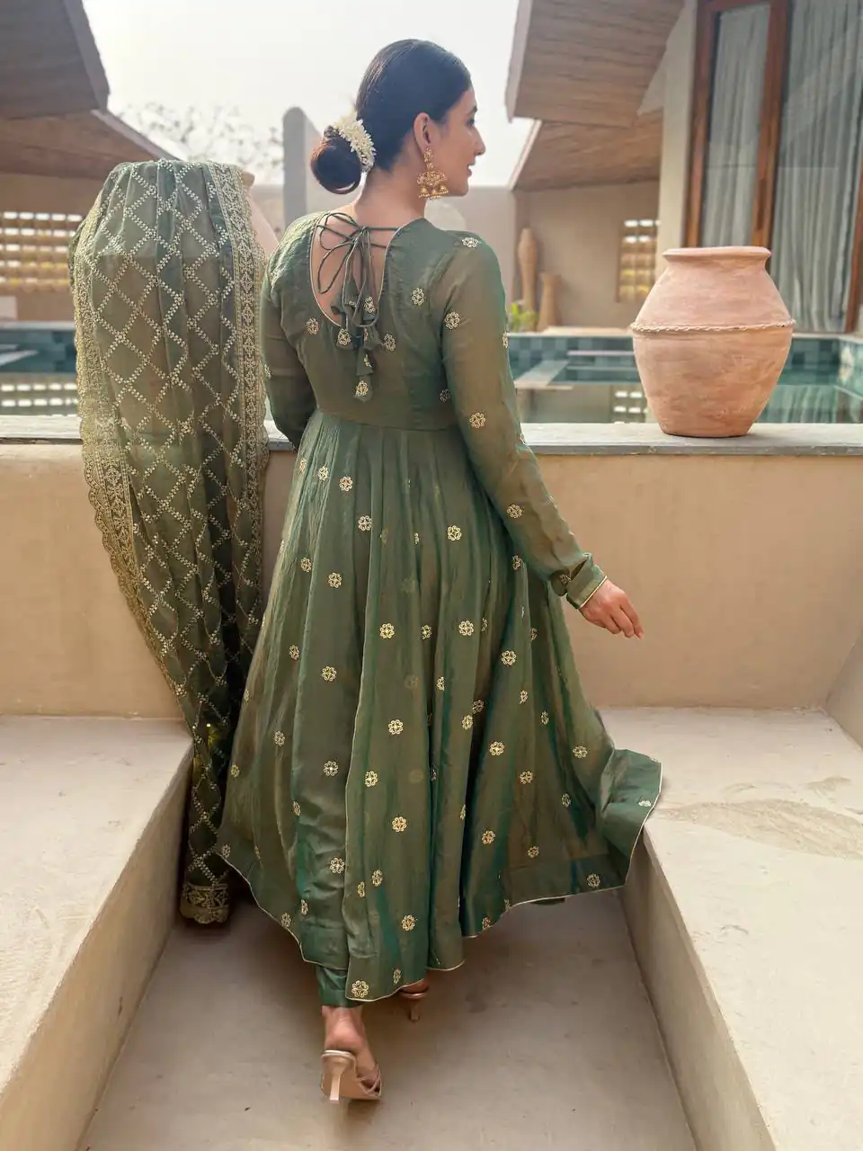 MD 3086 Pista Moss Fendy Salwar Suit Perfect for Wedding, Party, Baby Shower, Engagement, Bridal Wear – . Get it for ₹2849. Delivery 4-6 Working Days. | Anarkali Suits, Bollywood Anarkali, Creative-Anarkali, Designer Anarkali, Embroidered Anarkali, Party Wear Anarkali