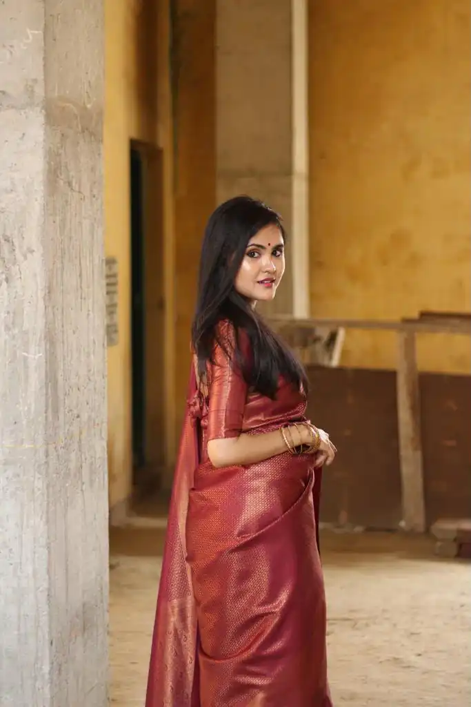 KPR 172 Maroon Soft Lichi Silk Cloth. With Lace Work & Lace Border Saree . Grab it for ₹1549. Delivery 4-6 Working Days. Shop now. | Sarees, Bollywood Sarees, Creative Sarees, Designer Sarees, Embroidered Sarees, Ethnic Saree, Modern Digital sarees, Party Wear Sarees