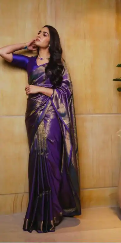 KPR 238 Purple Soft Lichi Silk Cloth. With Lace Work & Lace Border Saree . Grab it for ₹1599. Delivery 4-6 Working Days. Shop now. | Sarees, Bollywood Sarees, Creative Sarees, Designer Sarees, Embroidered Sarees, Ethnic Saree, Modern Digital sarees, Party Wear Sarees