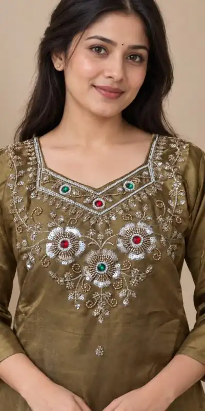 DIVA 188 Brown Glass Silk Salwar Suit Perfect for Wedding, Party, Durga Puja, Haldi, Makar Sankranti –Available at ₹2799 only. Delivery 4-6 Working Days | Jump Suits, Salwar suit, Casual Suits, Creative suits, Designer Suits, Palazzo Suits, Party Wear Suits, Patiala Suits, Straight Suits