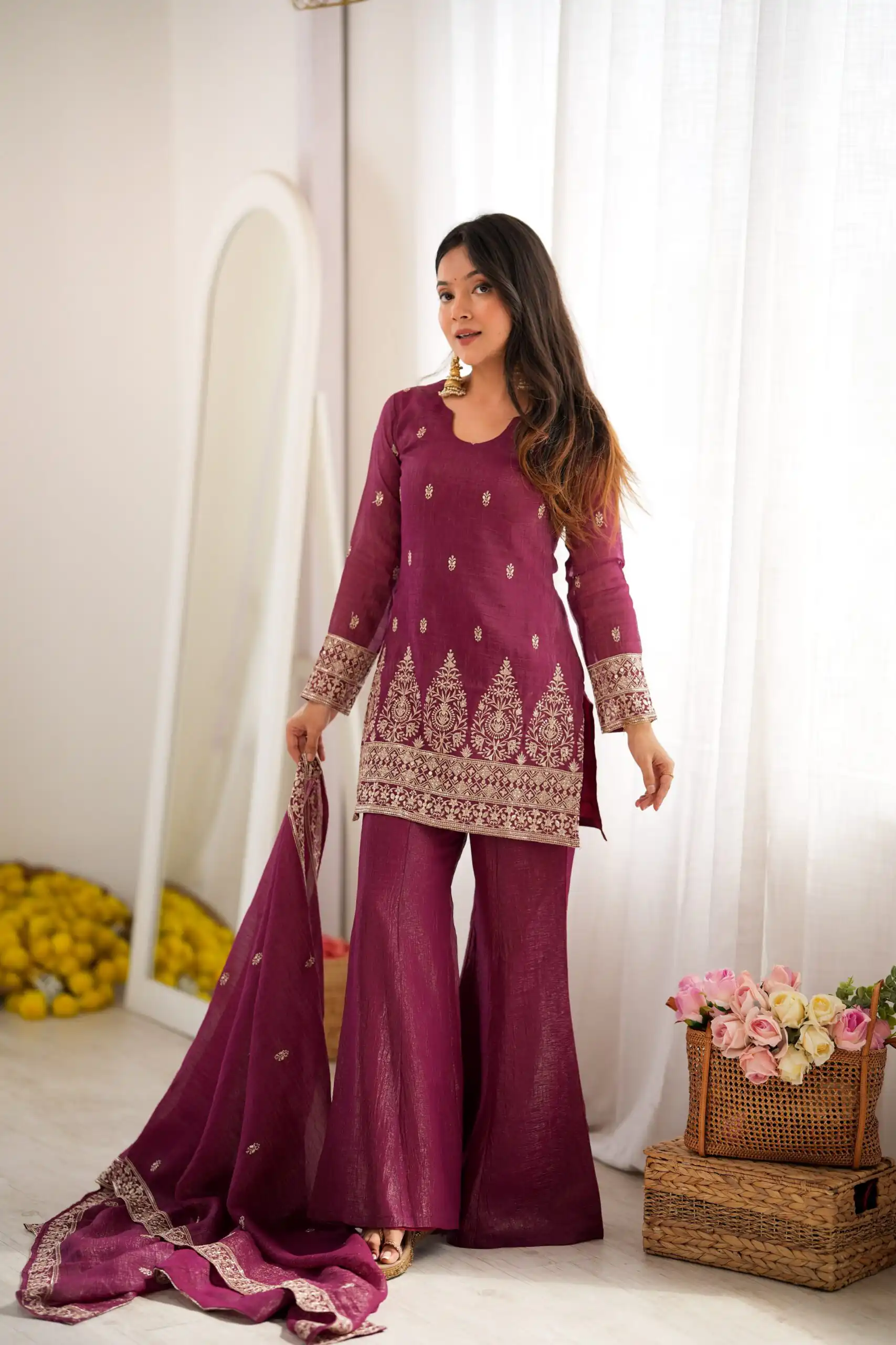 KB 316 Maroon Crunchy Silk Salwar Suit with Embroidery Work. Wedding, Party, Festive, Events Best Price ₹2299. Delivery 4-6 Working Days. Shop now. | Jump Suits, Salwar suit, Casual Suits, Creative suits, Designer Suits, Palazzo Suits, Party Wear Suits, Patiala Suits, Straight Suits