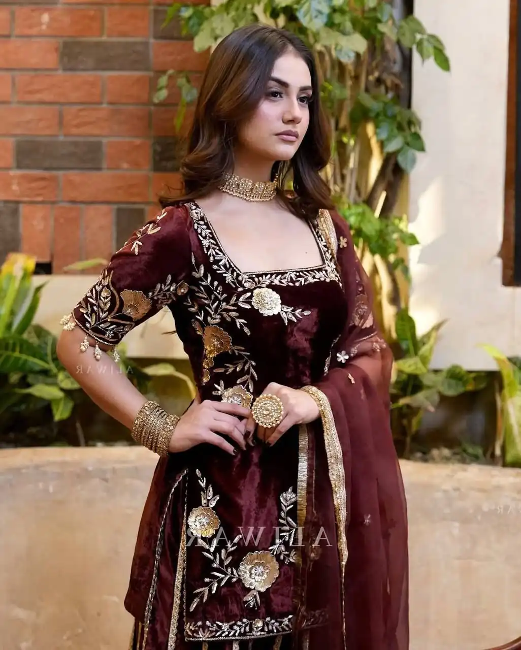 MD 3028 Maroon Viscose Velvet Salwar Suit with Embroidery Work & Lace Work. Grab it for ₹2349. Delivery 4-6 Working Days. Shop now. | Jump Suits, Salwar suit, Casual Suits, Creative suits, Designer Suits, Palazzo Suits, Party Wear Suits, Patiala Suits, Straight Suits